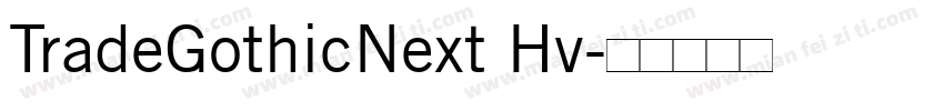 TradeGothicNext Hv字体转换
